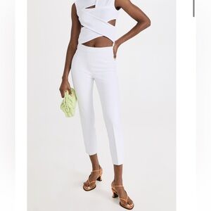 nwt SPANX On-the-Go Slim Straight Pant in Classic White 20372Q Size Large